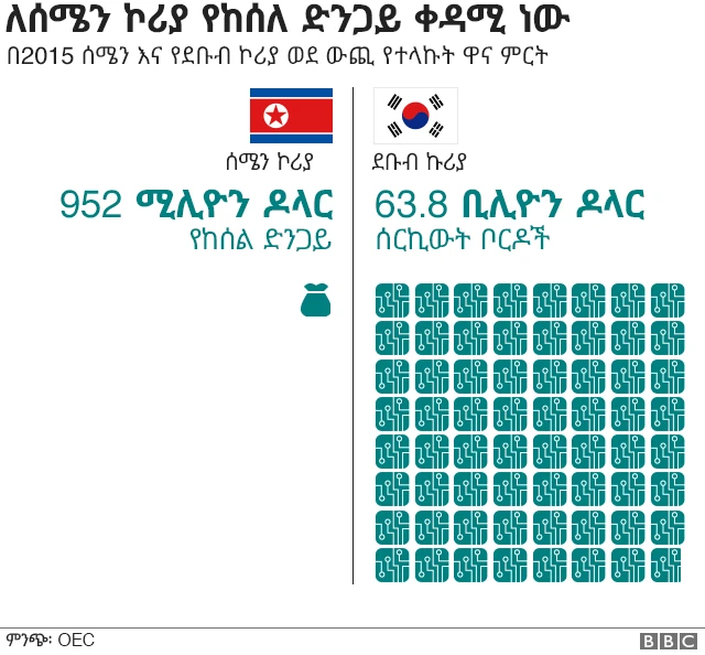 የሰሜን ኮሪያ ወነኛ ምርት የከሰል ድንጋይ ነው