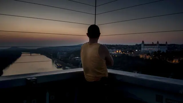 ブラチスラバはドナウ河沿いにある