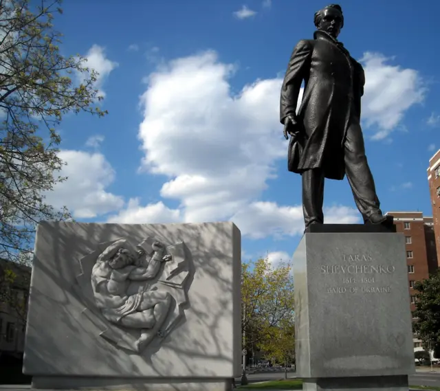 Пам'ятник Тарасові Шевченку в Вашингтоні, США, 1964 рік