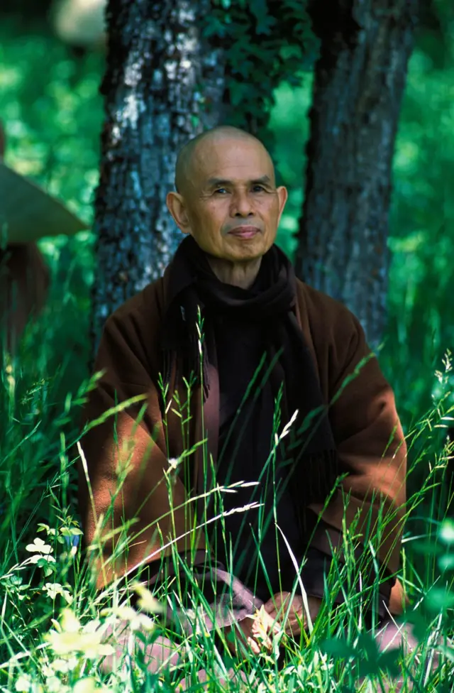Thich Nhat Hanh en la Aldea del Ciruelo.