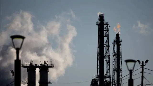 Emisiones de una planta industrial