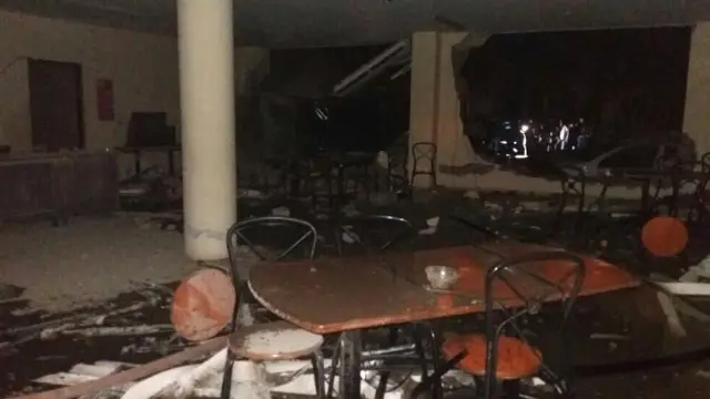 Explosión destrozos