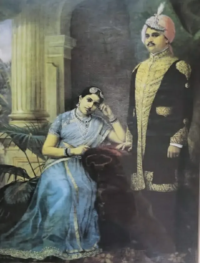 రాజా రవివర్మ గీసిన తైల వర్ణ చిత్రం