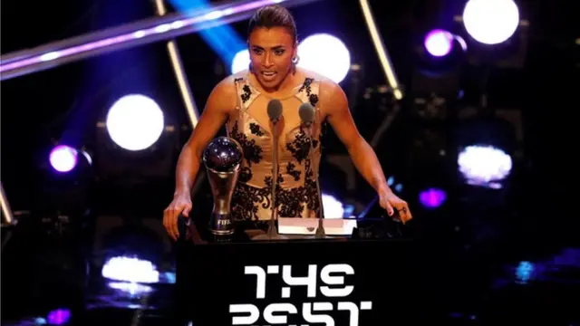 Marta Vieira da Silva, ametwaa tuzo ya mchezaji bora kwa mara sita