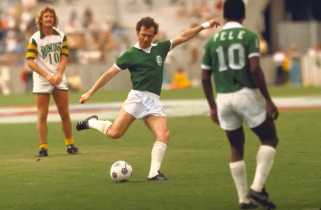 Franz Beckenbauer, Cosmos, Pele