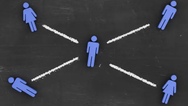 Concepto de distancia social.