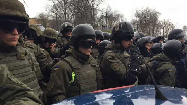 У дома Саакашвили