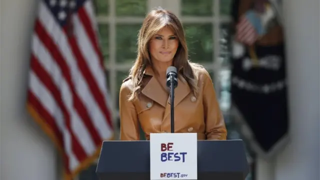 Melania Trump en la Casa Blanca.