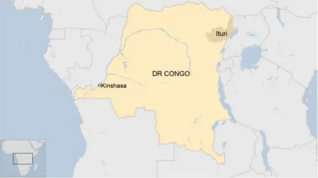 Ramani ya Jamuhuri ya Kidemokrasia ya Congo