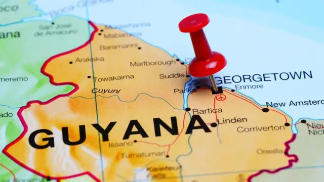 Mapa de Guyana