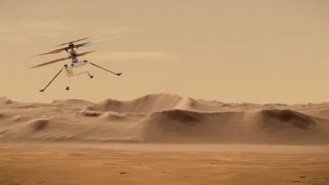 मङ्गल ग्रहमा हेलिकप्टरको उडानको कला