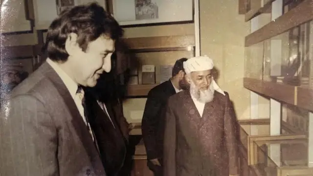 جورهبیک نذری به همراه برهانالدین ربانی