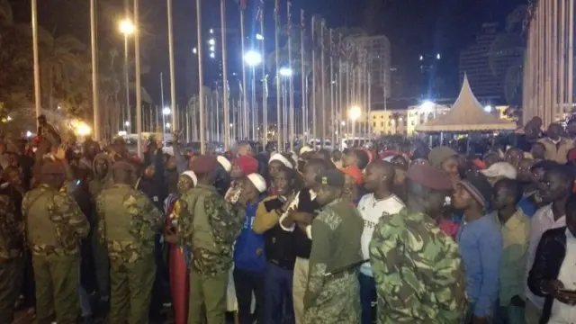 Abayoboke ba Jubilee mu kibanza ca KICC