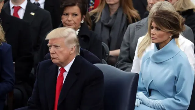 Donald Trump y su esposa Melania
