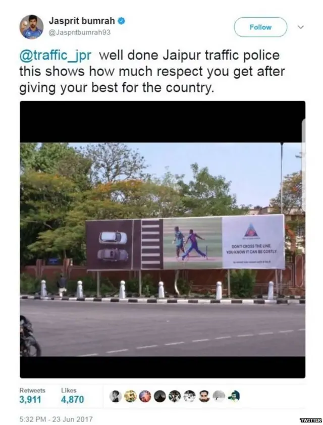 बुमराह का ट्वीट