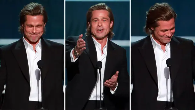 Brad Pitt Screen Actors Guild Awards ödül töreninde
