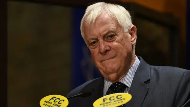 Hong Kong's former British colonial governor Chris
