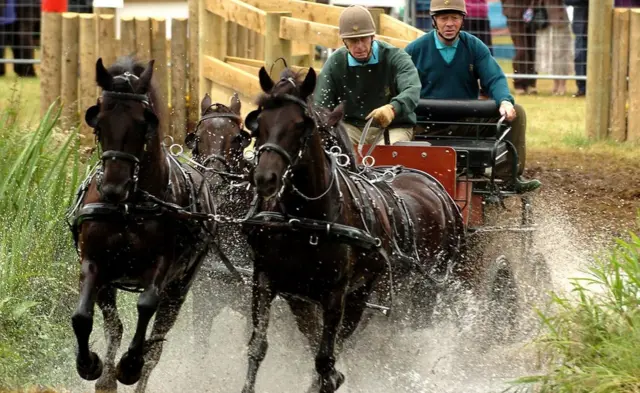Di Duke of Edinburgh bin dey compete for Sandringham Country Show Horse Driving Trials - 2005