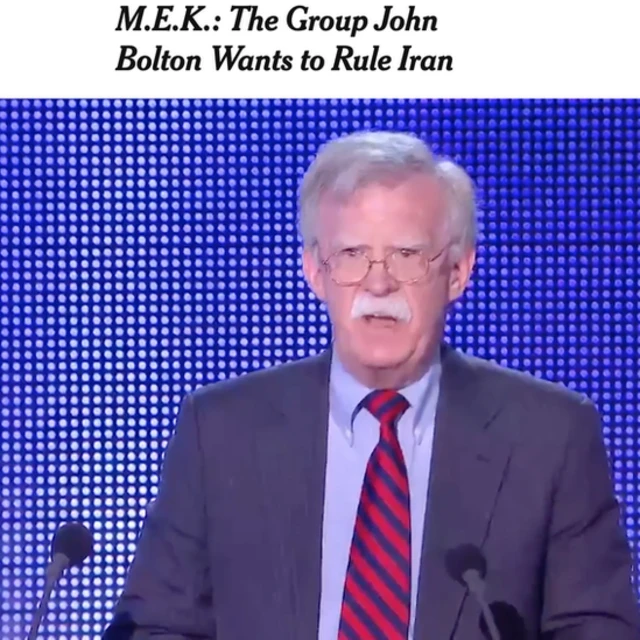 آقای بولتون شاخص‌ترین چهره حامی مجاهدین خلق در کاخ‌سفید بود