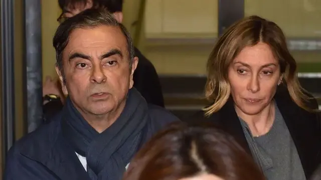 Carlos dan Carole Ghosn di Beirut.