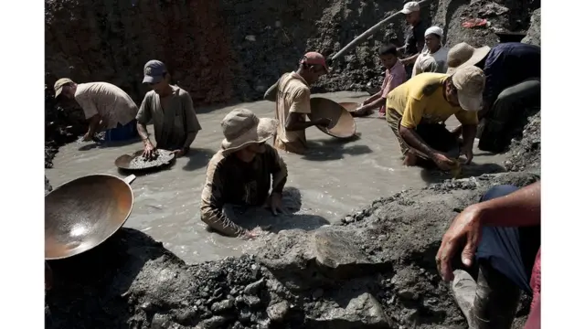Mineros de batea,
