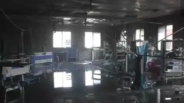 అగ్ని ప్రమాదం జరిగిన ఆసుపత్రి