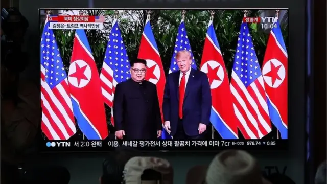 دیدار تاریخی رهبران آمریکا و کره شمالی
