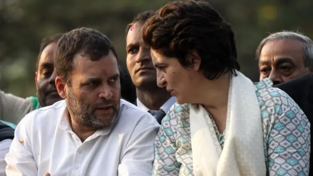 રાહુલ ગાંધી અને પ્રિયંકા ગાંધી