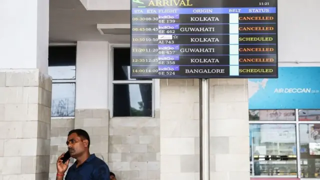 আগরতলা বিমানবন্দর।