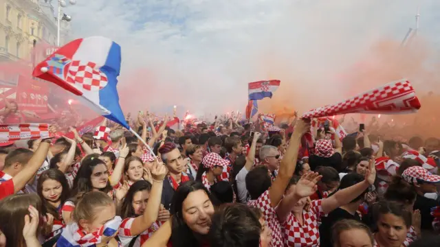Abafana ba Croatia barebye umukino wari ubaye uwa mbere ikipe yabo igeze ku mukino wa nyuma w'igikombe cy'isi