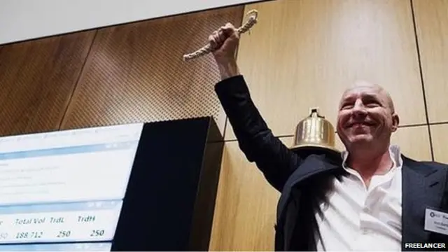 Matt Barrie rempió la campana cuando su empresa salió a Bolsa en 2013.