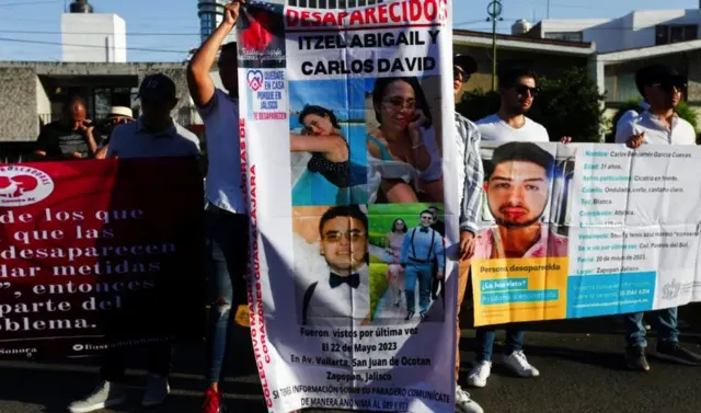 Protesta por desaparecidos