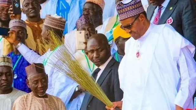 Aarẹ Muhammadu Buhari nibi ipolongo ibo Bauchi