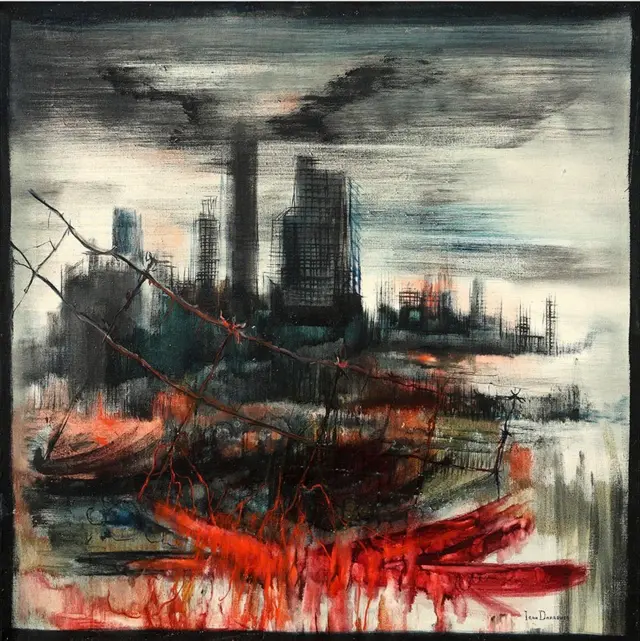 یکی از آثار ایران درودی به نام مرز سوختن