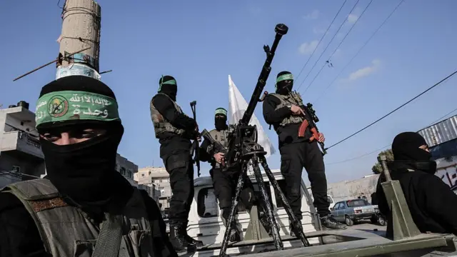 Hamas'ın askeri kanadı İzzettin el Kassam Tugayları Aralık ayında örgütün 29. kuruluş yıl dönümünde güç gösterisi yapıyor