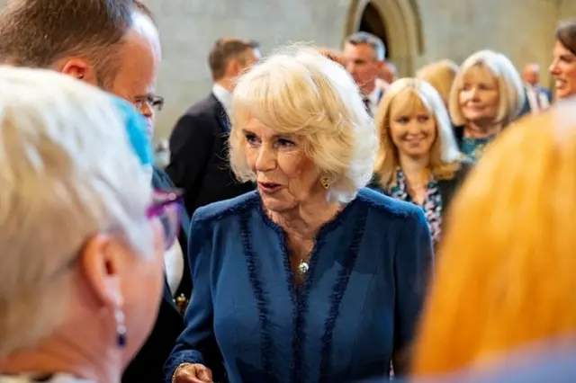 영국 의회를 방문한 카밀라