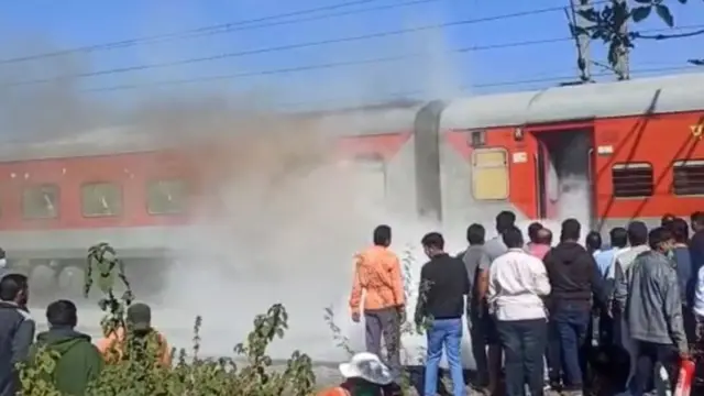 नंदुरबार रेल्वे आग