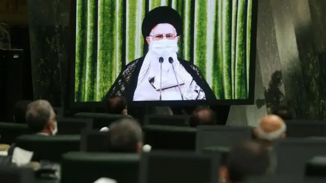 نمایندگان مجلس در دیدار تصویری با رهبر ایران