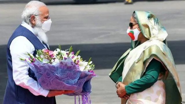 ਨਰਿੰਦਰ ਮੋਦੀ, ਸ਼ੇਖ ਹਸੀਨਾ