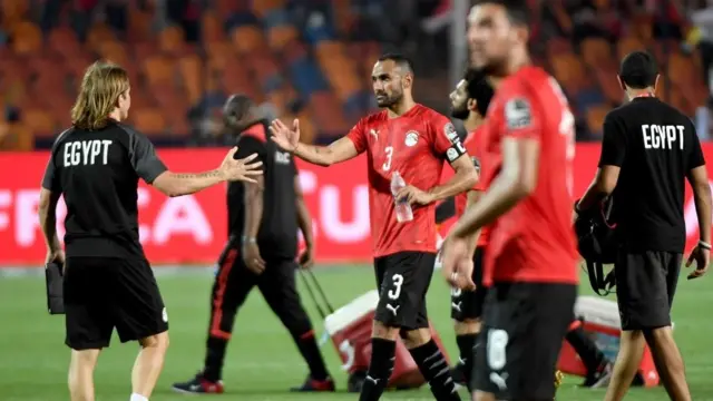 بعض لاعبي منتخب مصر