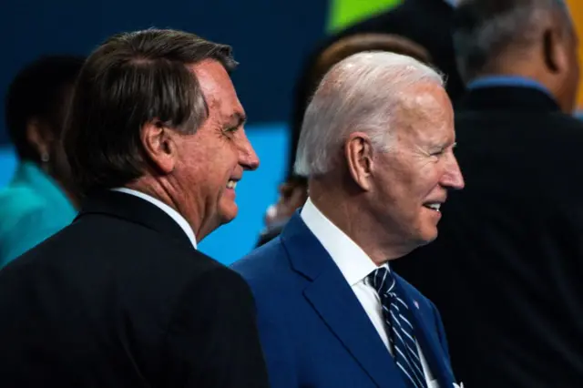 Joe Biden e Jair Bolsonaro