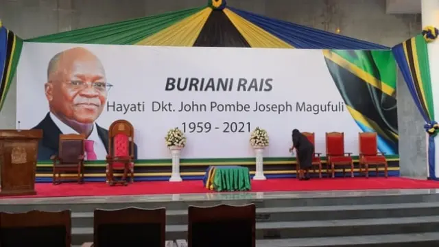 Ahashyizwe umurambo wa Magufuli i Dodoma