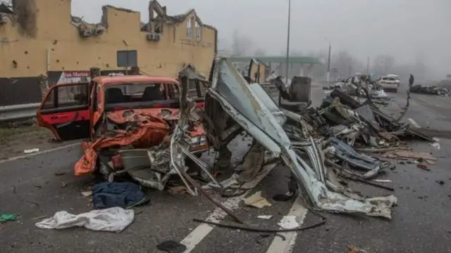 Ibyangiritse mu mujyi wa Bucha