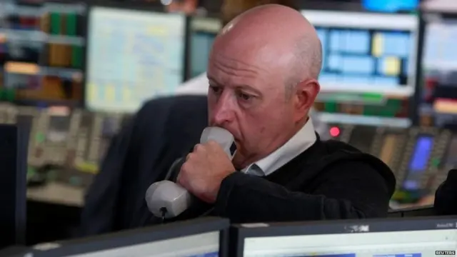 Un corredor de bolsa en Londres