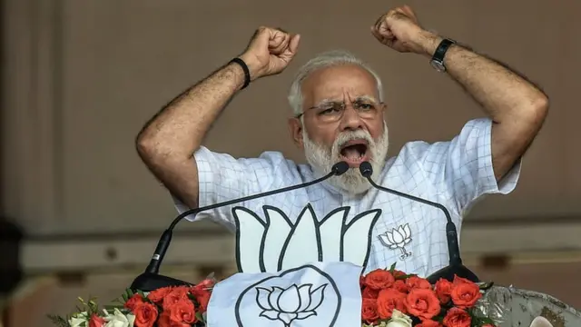 ગત લોકસભામાં પશ્ચિમ બંગાળમાં પ્રચાર દરમિયાન નરેન્દ્ર મોદી