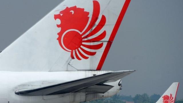 A Lion Air tail wing