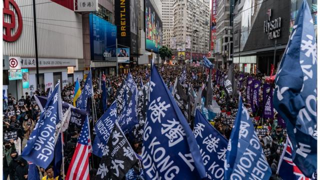 新年香港示威