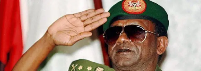 Picture dated 30 August shows Nigerian President General Sani Abacha at the last session of the summit meeting of the Economic Community of West African States (ECOWAS) in Abuja. Britain ruled out 22 October allowing a Nigerian delegation to attend the next Commonwealth summit scheduled to begin 24 October in Edinburgh. "They would need visas to get over here and under the present restrictions they would be unable to obtain them". Nigeria was suspended from the Commonwealth after the execution of nine human rights activists in November 1995.