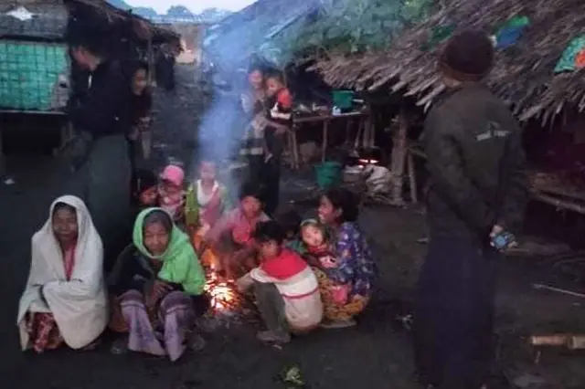 ရခိုင်၊ချင်းနဲ့မြို တိုင်းရင်းသားတွေ စုပေါင်းနေထိုင်တဲ့ စစ်ဘေးရှောင်စခန်း
