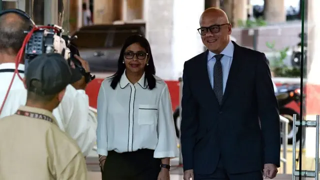 Delcy y Jorge Rodríguez